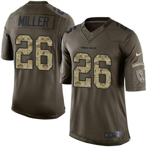 Nike Texans #26 Lamar Miller Green Men’s Stitched NFL Limited Salute to ...